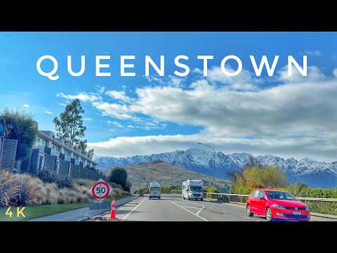 Drive From Queenstown Town Centre To Remarkables Park 4K 2024 | New Zealand Driving Tour | QT Spring