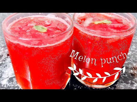 Melon punch/Quick and easy summer drink/refreshing water melon punch /# Shorts