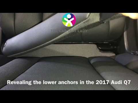 Revealing the lower anchors in the 2017 Audi Q7