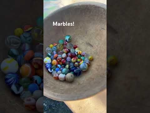 Love that sound! #marbles #fleamarket #peltier #akro #toys