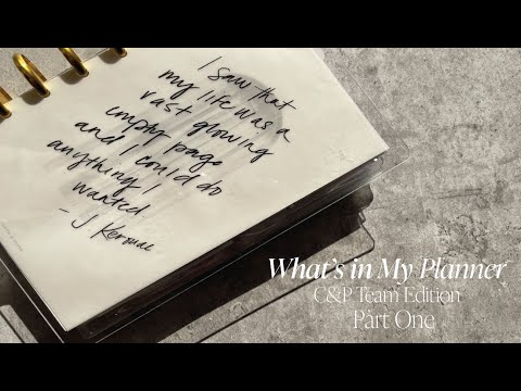 What's in My Planner | Team Edition | Part One | Planner Flip Through | Cloth & Paper