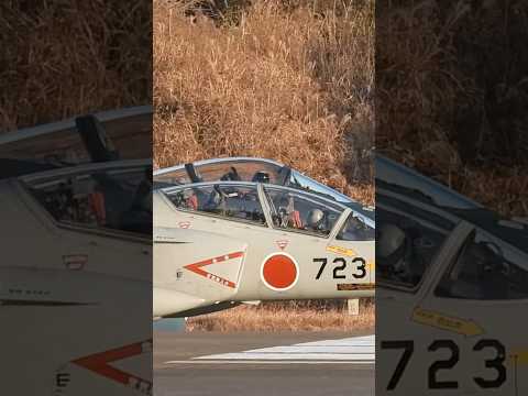 百里基地番外編‼️超超ショート笑　T-4後席🅿️さん…お先に上がるね〜F-2🅿️さん😎どうぞ〜〜 #百里基地　#shorts