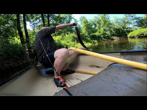 ASMR- Canoeing, Fishing and Camping in the Canadian Forest