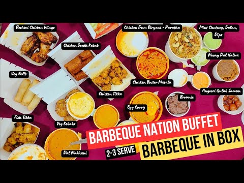 Barbeque in a Box Review: Unboxing Barbeque Nation Buffet Home Delivery | बरबेक्यु इन बॉक्स