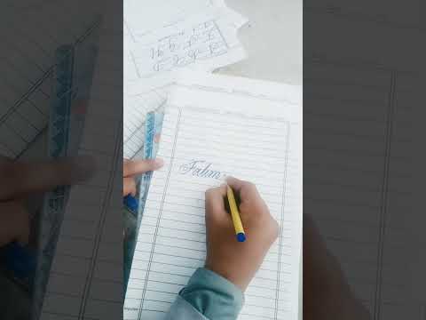 How to write Fatima name in calligraphy from cut marker#short