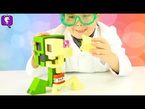 What's in a MINECRAFT Creeper on HobbyFamilyTV