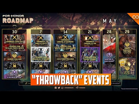 For Honor Throwback Events - May Roadmap