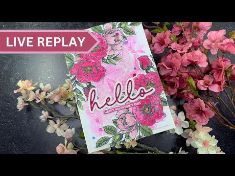 🟣LIVE REPLAY! SSS Beautiful Flowers | AmyR 2024 Valentine's Card Series #5