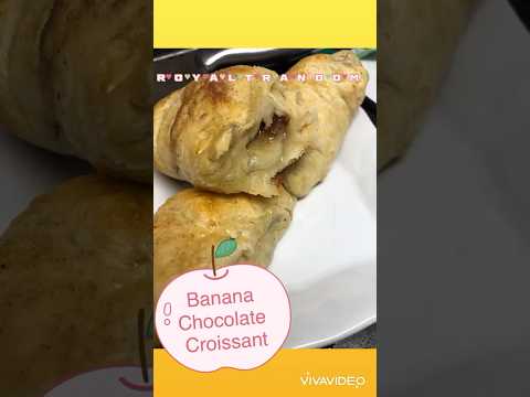 3 ingredients Wake up power Breakfast #simple #recipe #banana #croissant #trythis