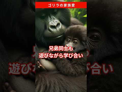 ゴリラの家族愛 #雑学 #動物