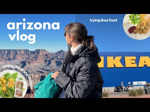 arizona vlog 🇺🇸 visting the grand canyon, target haul, trying ikea food 🥗