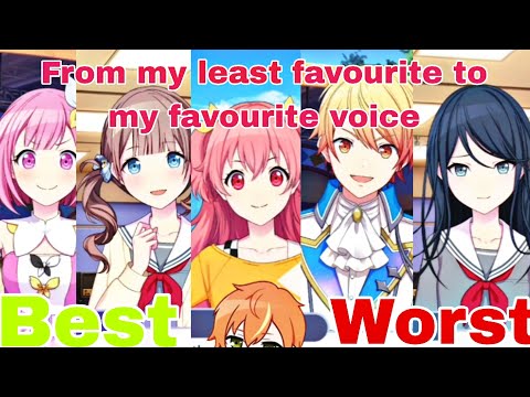 Ranking PJSK characters based on how much I like their voice ||Project Sekai||