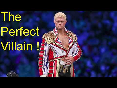 CODY IS THE PERFECT VILLAIN #WWE #CodyRhodes