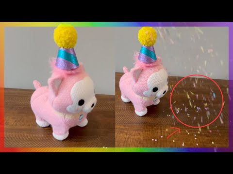 Robot Dog That Launches Confetti Out of Its Hat