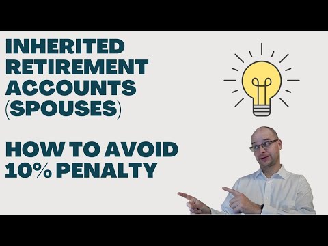 How to avoid 10% penalty on inherited IRA (spouses under 59.5)