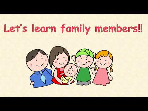 ☆子供向け英語☆　家族の単語を覚えよう！【楽しく学べるクイズ形式】　　　Family words for toddlers.