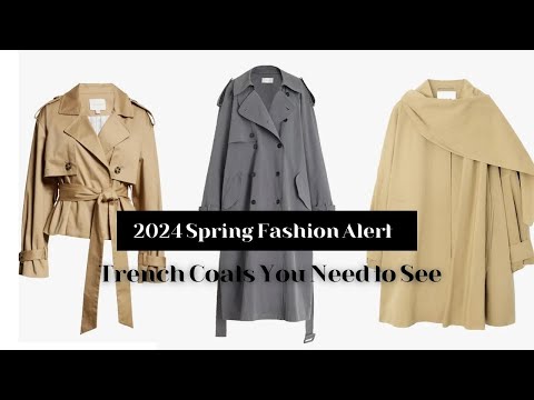 "Trendy Trench Coats: Your Spring Wardrobe Essential!"