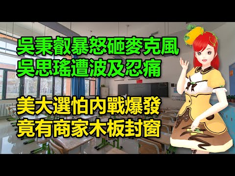 吳秉叡暴怒砸麥克風！吳思瑤遭波及忍痛｜美大選怕內戰爆，發竟有商家木板封窗 🍓20241105 #高雄林小姐 #Vtuber​​​​ #台灣Vtuber​​​ #台V