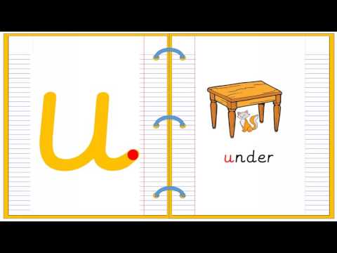 Lowercase Alphabet Letter U Learn to Read and Write