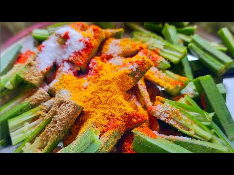 bhindi masala fry recipe | bhindi masala fry | How to make okra masala fry recipe