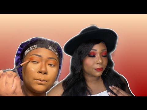 Chit Chat GRWM | Red Cut Crease + Fav Makeup, Babysitting, & Outfit