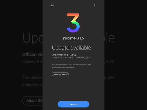 realme 8, update c.09, Android 12