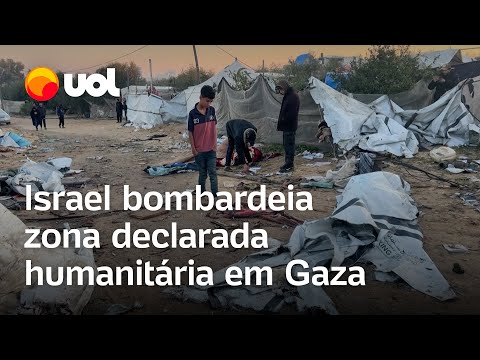 Israel bombardeia zona declarada humanitária em Gaza; ao menos 11 são mortos