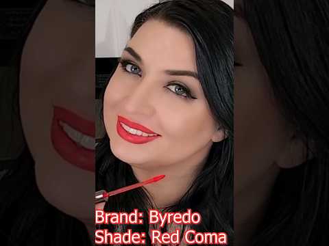 Byredo Liquid Lipstick Matte Red Coma Transfer Test #luxurymakeup #byredo #lipstick #beauty #shorts