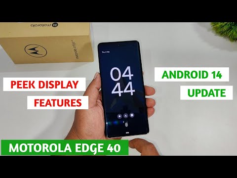 Motorola Edge 40 Peek Display Features After Android 14 Update | Peek Display Features Moto Edge 40