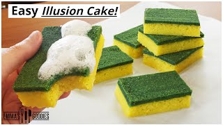 Edible Dish Sponge Cake ! *PRANK* Easy Illusion Cake!