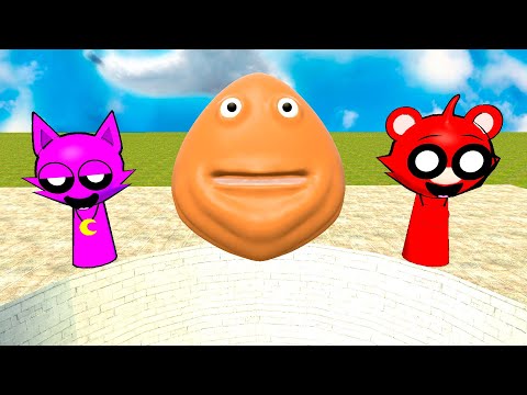 SECRET 😱 BIG PIT SPRUNKI POU KILLER BOU FROM BOU'S REVENGE In Garrys Mod!