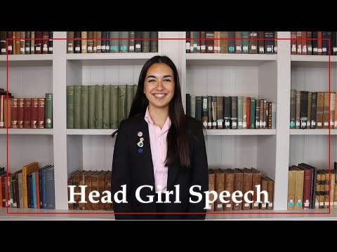 New Hall School's Head Girl, Olivia