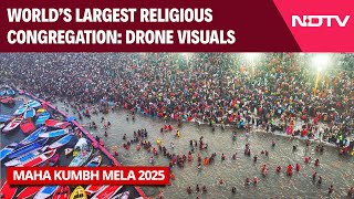 Maha Kumbh Mela 2025 Drone Visuals | Maha Kumbh Mela - The Largest Religious Congregation On Earth