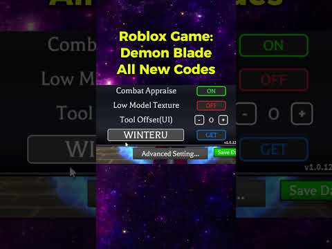 Roblox Demon Blade Codes 2024