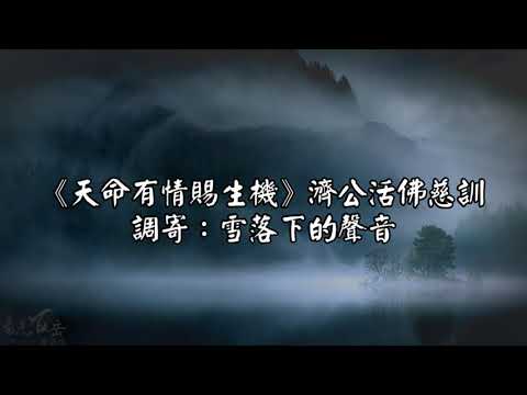 天命有情賜生機 調寄:雪落下的聲音 濟公活佛慈訓 國語善歌