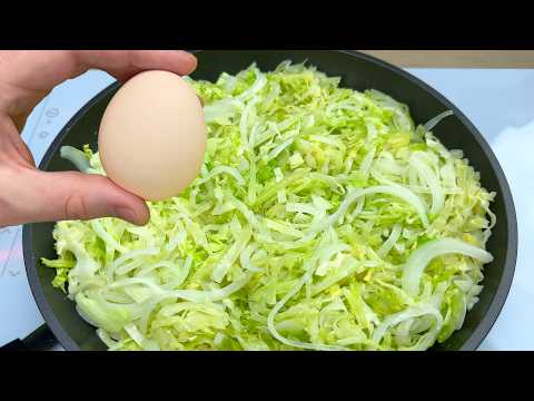 I never get tired of cooking cabbage like this! 💯Very tasty recipe with cabbage! # 232