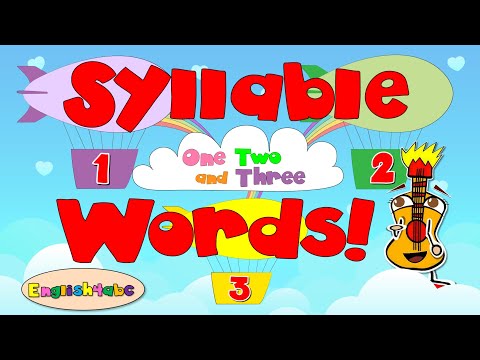 1, 2 and 3 Syllable Words / Are There One, Two or Three Syllables? Phonics Mix!