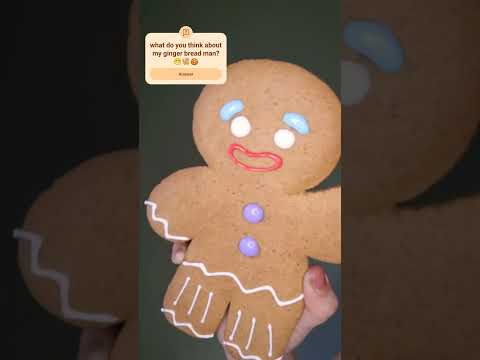 Ginger bread man cookie🫚🍪👨🏻#gingerbread #gingerbreadmen #gingercookies #gingerman