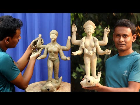 Kali mata murti making step by step | kali thakur banana | clay art