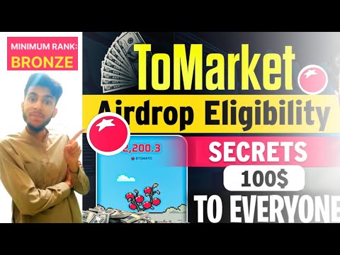 🥳 Get 100$ Tomarket Airdrop Eligibility Secrets | Tomarket Airdrop | Tomarket Withdraw | Crypto News