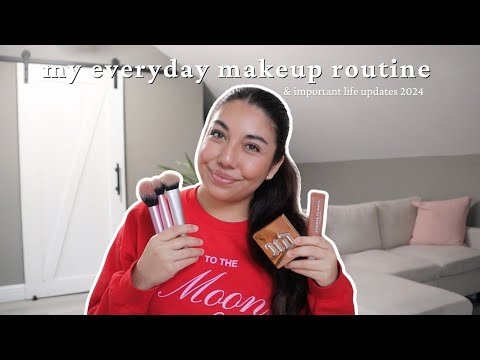 my everyday makeup routine & life updates 2024!