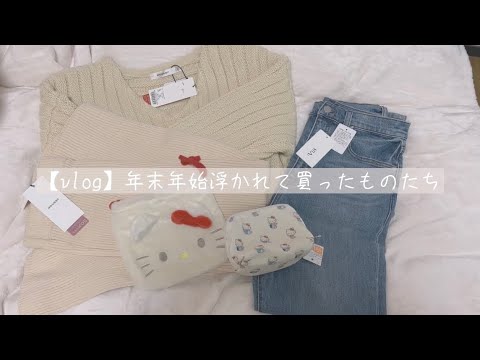 【vlog】年末年始浮かれて買ったものたち | 購入品紹介 | 初売り | サンリオ | 服