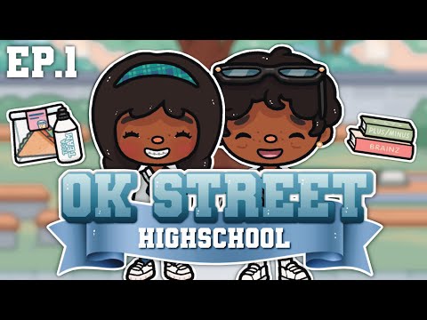 Ok Street Highschool: THE FIRST DAY! (EP.1) 👩🏽‍🏫 | *with voices* | Toca Life World Roleplay