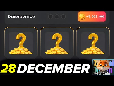 Zen coin daily combo 28 December | Zen coin today combo cards 28 December | Zen coin airdrop