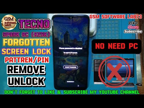 Tecno Spark 8C Hard Reset|Tecno 8c Screen Lock Remove without PC