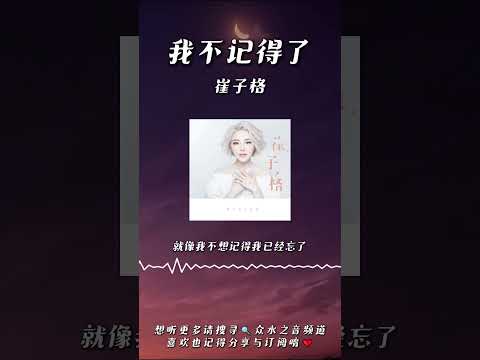 崔子格 - 我不記得了