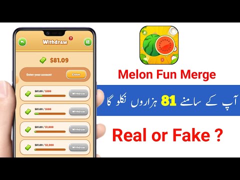 Melon Fun Merge App Real or Fake | Melon Fun Merge App withdrawal | Melon Fun Merge App