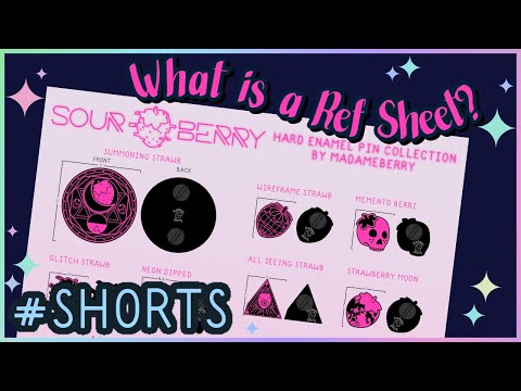 What is an Enamel Pin Reference Sheet? ✦ Enamel Pin Design #shorts