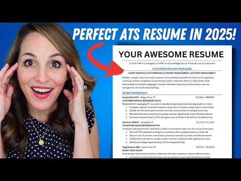 How To Write An Impressive ATS-Friendly Resume in 2025! A Guide To Applicant Tracking Systems!