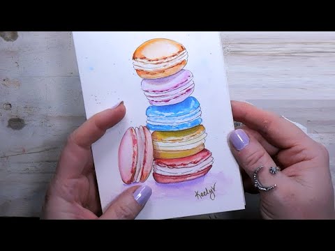 Be a macaron in a cookie cutter world. #watercolorpainting